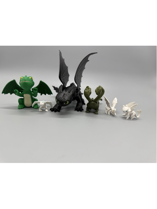 Spin Master Other - Dreamworks Dragon Toothless Snow Wraith Lightfury Barf Belch Night Terror Lot